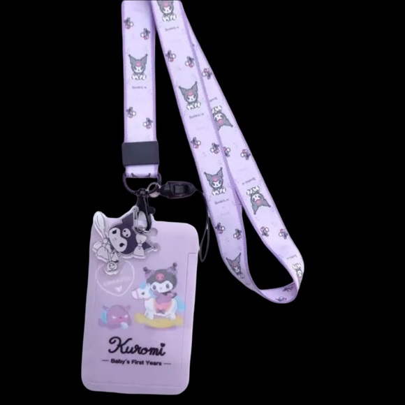 Hello Kitty Kuromi Keychain ID with lanyard. NWT - Picture 2 of 4